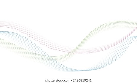 Los colores abstractos puntean sobre el fondo. Ilustración gráfica vectorial.