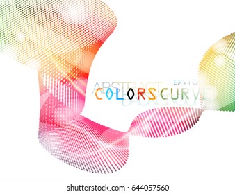 Abstract colors dots scene vector wallpaper on a white background