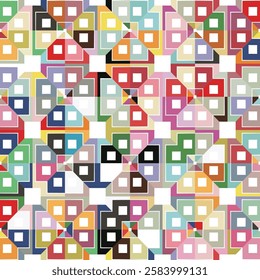 abstract colors geometric seamless pattern texture textile design background