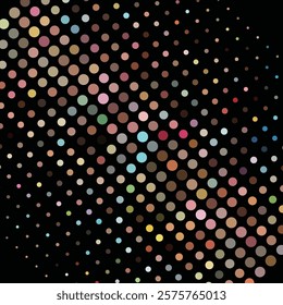 abstract colors half tone polka dots design background