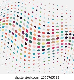 abstract colors half tone polka dots design background