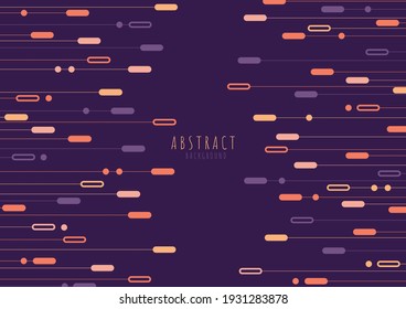 Abstract colors lines pattern of new style 90s design template. Minimal overlapping with rounds geometric shape background. illustration vector