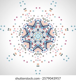 abstract colors polka dots texture floral pattern textile design background