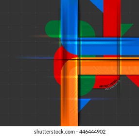 Abstract colors scene vector concepts on a gray background