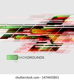 Abstract colors shapes on a gray scene vector graphics wallpaper backgrounds