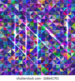 abstract colors triangle background with light effect