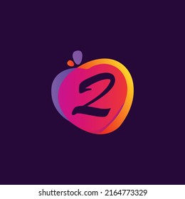 Abstract colour full apple q logo design