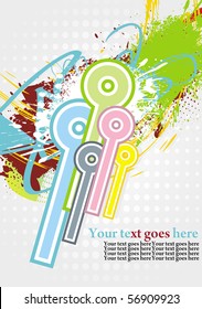 Abstract Colour Grunge Background