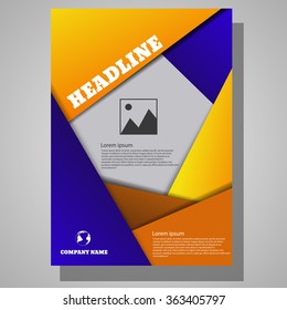 Abstract colour modern brochure design eps 10 vector illustration