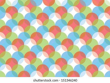 Abstract Coloured Circle Pattern. Vector