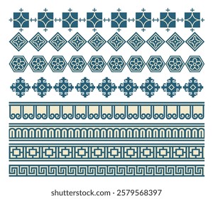 Abstract coloured mosaic art on white background