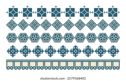 Abstract coloured mosaic art on white background
