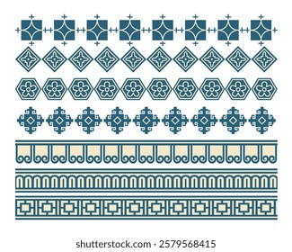 Abstract coloured mosaic art on white background