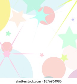 Abstract colourfrl Falling Down Bright Circles Frame. Carnival Modern Garland. Holiday Celebration Confetti Falling. Christmas, New Year, Birthday Sparkle Decoration. Cute card  for your design