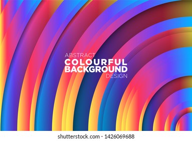 abstract colourful background design with circle wallpaper