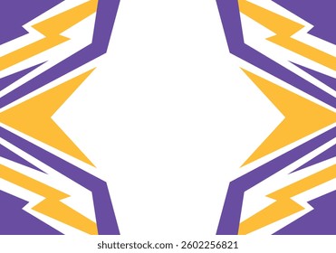 Abstract colourful background with spikes and zigzag narrow line pattern work