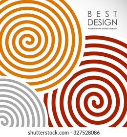 It is an abstract colourful bacrground with spiral elements