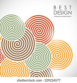 It is an abstract colourful bacrground with spiral elements