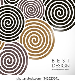 It is an abstract colourful bacrground with spiral elements