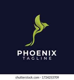 Abstract colourful bird logo design template vector