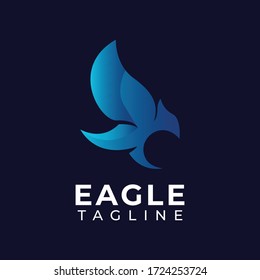 Abstract colourful bird logo design template vector