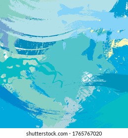 Abstract colourful blue sky paint brush and strokes, scribble pattern background. creative nice blue hand drawn and splash for your design