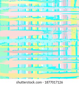 Abstract colourful blue sky paint brush stripes and grids pattern background. Creative nice blue sky grids pattern for your design. nice pastel plaids