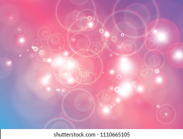 Abstract colourful bubbles. Holiday soft background with color circles.