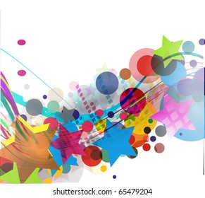 abstract colourful circle wave line background.