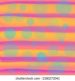 círculos coloridos abstractos sobre el fondo de las líneas de banda horizontal