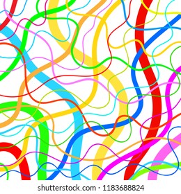 Abstract colourful curved lines background