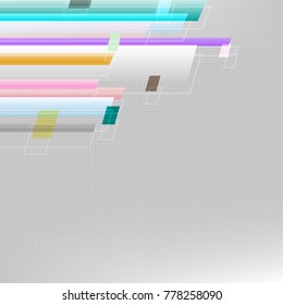 Abstract colourful and dots technology template background. 