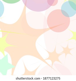 Abstract colourful Falling Down Bright Circles Frame. Carnival Modern Garland. Holiday Celebration Confetti Falling. Christmas, New Year, Birthday Sparkle Decoration. Cute card  for your design