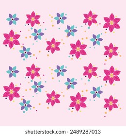 Abstractas diseño de lámina de patrón de forma floral colorida