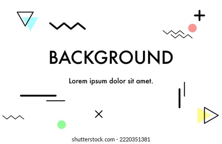 Abstract colourful geometric shape combination background design, Modern geometric background