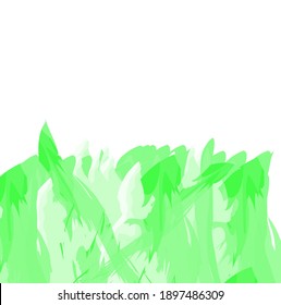 Abstract colourful green watercolor  paint brush and strokes horizontal pattern background. creative nice green hand drawn and splash colours for your design. Nice green tone colour