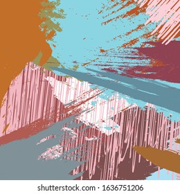 Abstract colourful hand draw and paint brush, strokes pattern background. creative nice grunge and stripes texture for your design
