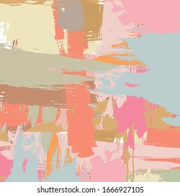 Pincel pintado y pintado de color abstracto, fondo de patrón de trazos. creativas rayas y grunge, garabatos para su diseño