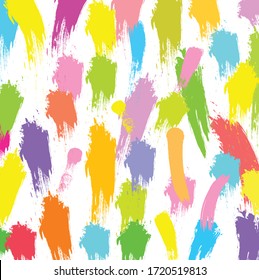 Abstract colourful hand drawn and paint brush, strokes pattern background. creative nice stripes and grunge, scribble for your design