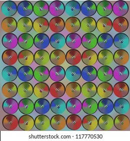 Abstract colourful hypnotic background, vector