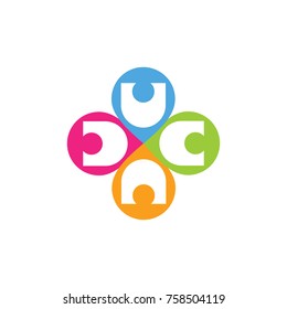 abstract colourful logo