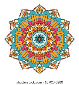 abstract colourful mandala design background