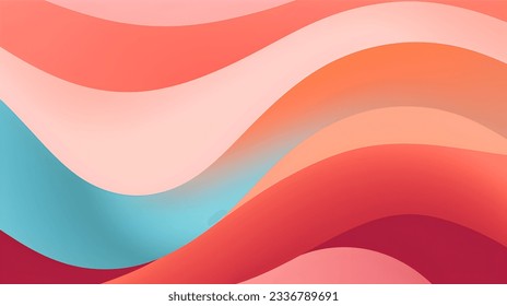 Abstract Colourful Minimal Curvy Background