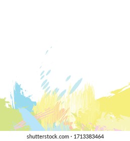 Abstract colourful nice hand drawn and strokes, stripes pattern background. Creative lovely colours with paint brush for your design