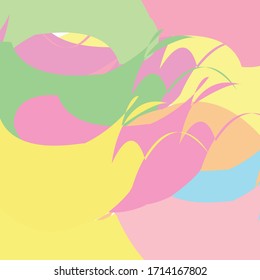 Abstract colourful nice hand drawn and strokes, stripes pattern background. Creative lovely colours with paint brush for your design