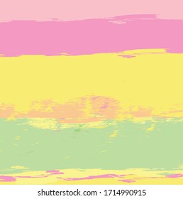 Abstract colourful nice hand drawn and strokes, stripes horizontal pattern background. Creative lovely colours with paint brush for your design