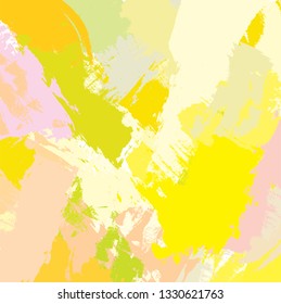 abstract colourful paint brush and strokes pattern background