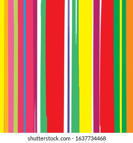 Abstract colourful paint brush and strokes, stripes with vertical lines pattern background. creative nice pink hand drawn and grunge with vertical lines backdrop
