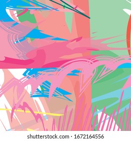 Abstract colourful paint brush and strokes, scribble pattern background. creative nice hand drawn and splash colours for your design