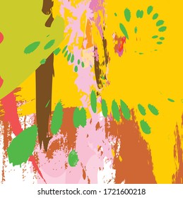 Abstract colourful paint brush and strokes, scribble lines pattern background. creative nice hand drawn and splash colours for your design. Nice tone colours fantasy stripes and grunge